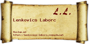 Lenkovics Laborc névjegykártya